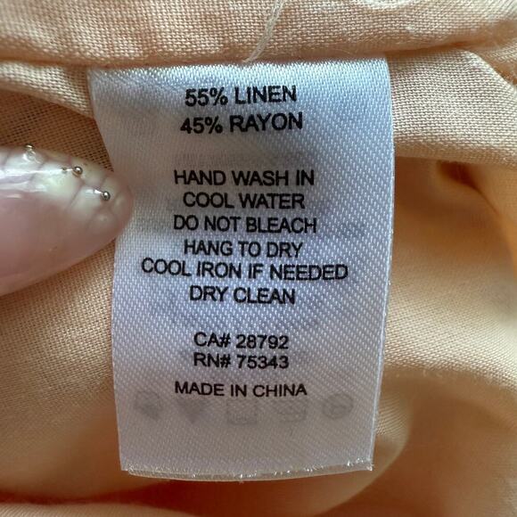 House of Harlow Puff Sleeve Midi Dress Small Palm Floral Cottagecore Feminine S - Picture 7 of 9